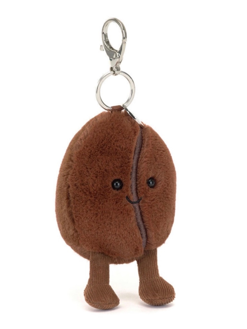 Jellycat Amuseables Coffee Bean Cloud Bag Charm Keychain Plush Plushie